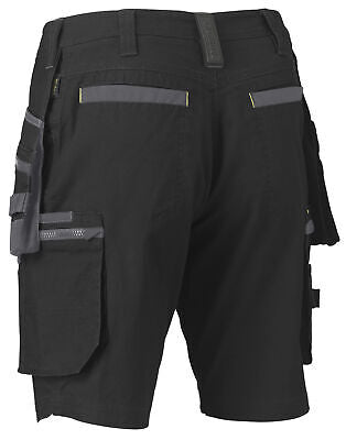 Bisley FLX & MOVE™ Stretch Utility Holster Pocket Shorts Black UKSHC1336