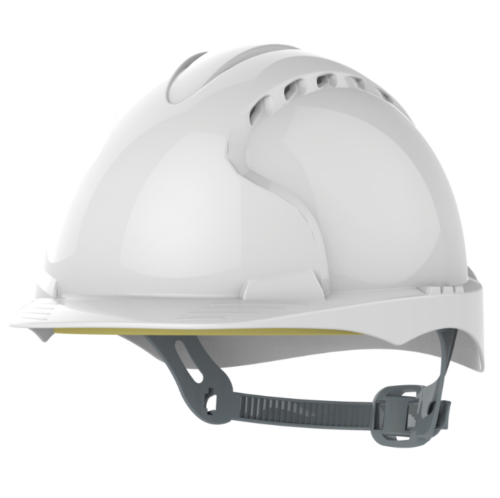 JSP EVO®3 Safety Helmet - Slip Ratchet - Vented - White AJF160-000-100