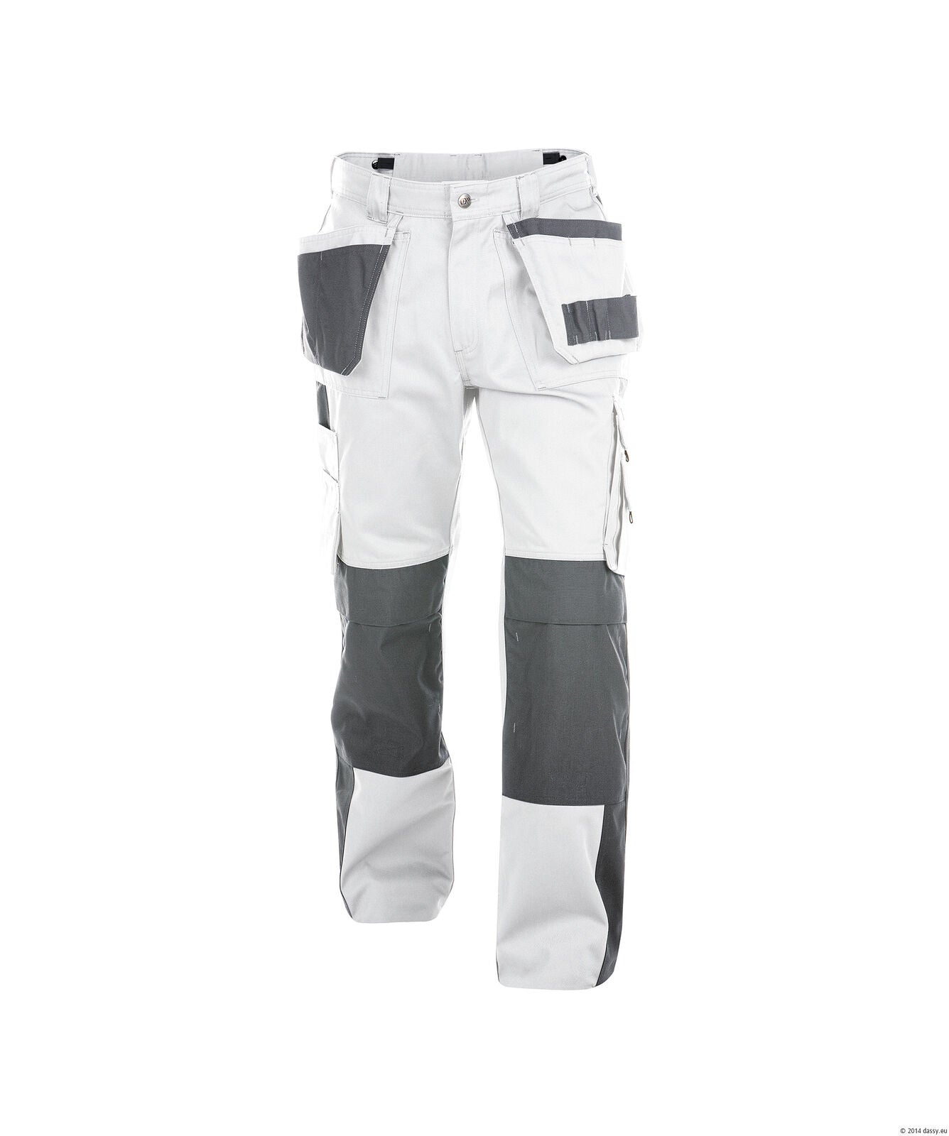 Dassy Seattle Work Trousers Pants White Grey Painters Decorators Short Reg Tall