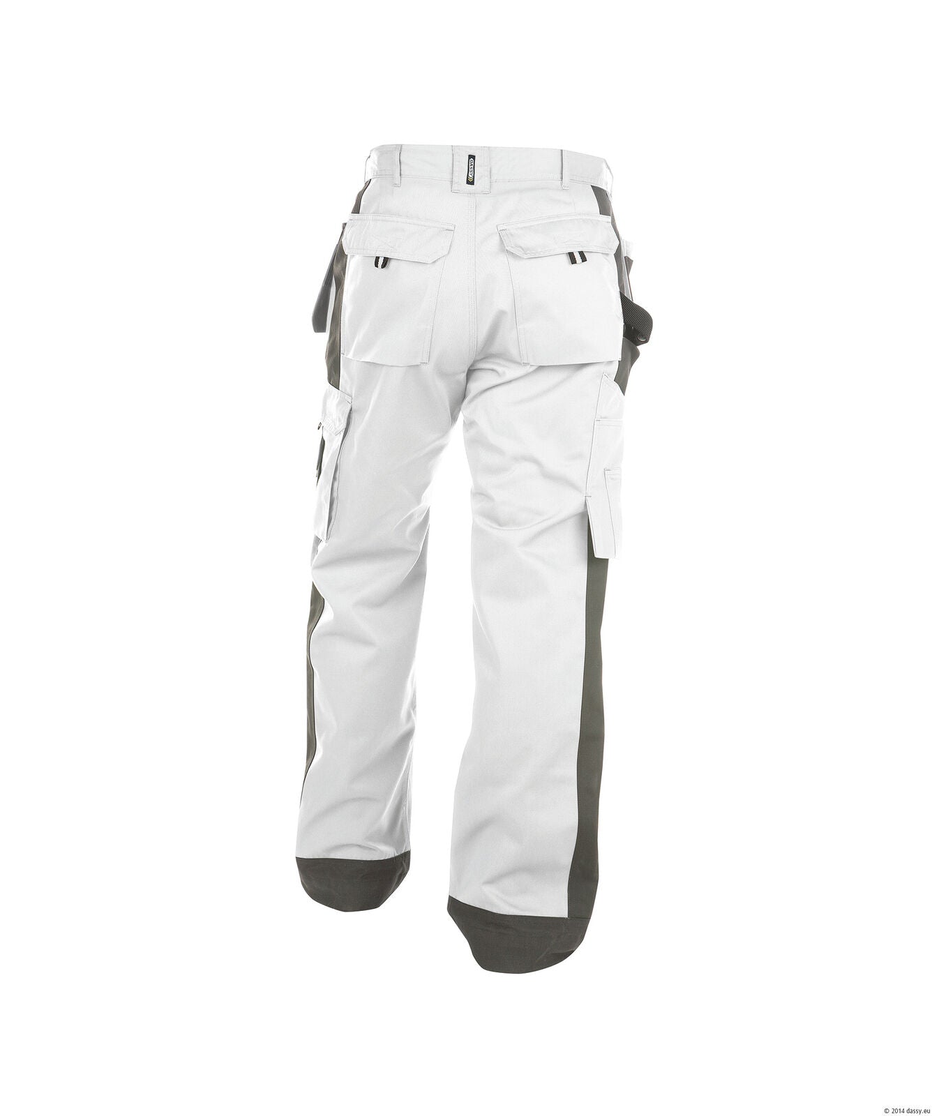 Dassy Seattle Work Trousers Pants White Grey Painters Decorators Short Reg Tall