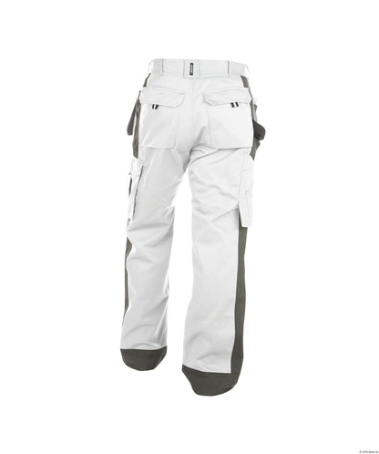 Dassy Seattle Work Trousers Pants White Grey Painters Decorators Short Reg Tall