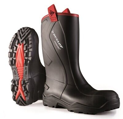 Dunlop Purofort + Rugged Full Safety Welly Work Boot Construction Wellington