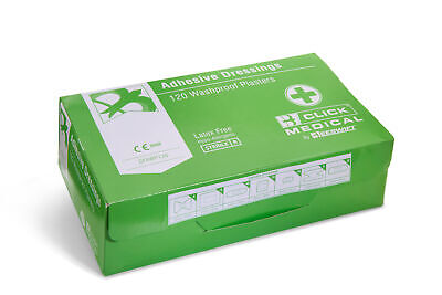 Click Medical Washproof Plasters Box 120 CM0530 Hypo-Allergenic 7 Sizes CE0086