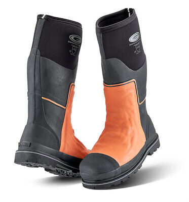 Grubs Boots - Chainamic Chainsaw Safety Wellington Boot - Orange - Sizes 6-13