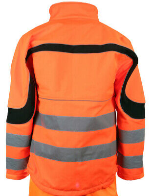 Eton Softshell Hi Viz Jacket Yellow or Orange Small-6XL Water Resistant Two Tone