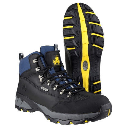 Amblers FS161 Waterpoof Hiker Style Safety Boots S3 SRC Black 4-15 Toecap & Mid