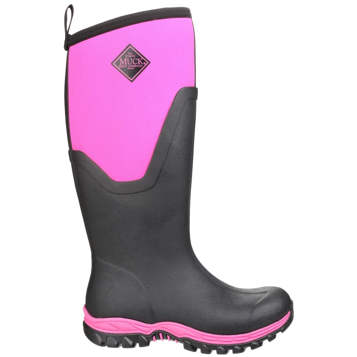 Muckboot Arctic Sport II Tall Womens Ladies Wellies Black/Pink