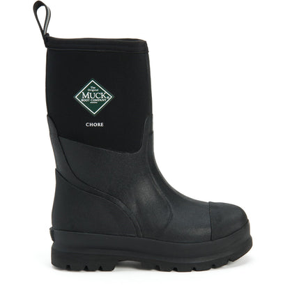 Muckboot Chore Mid Welly Wellington Boots Wellies Short Leg Style 4-14 Black