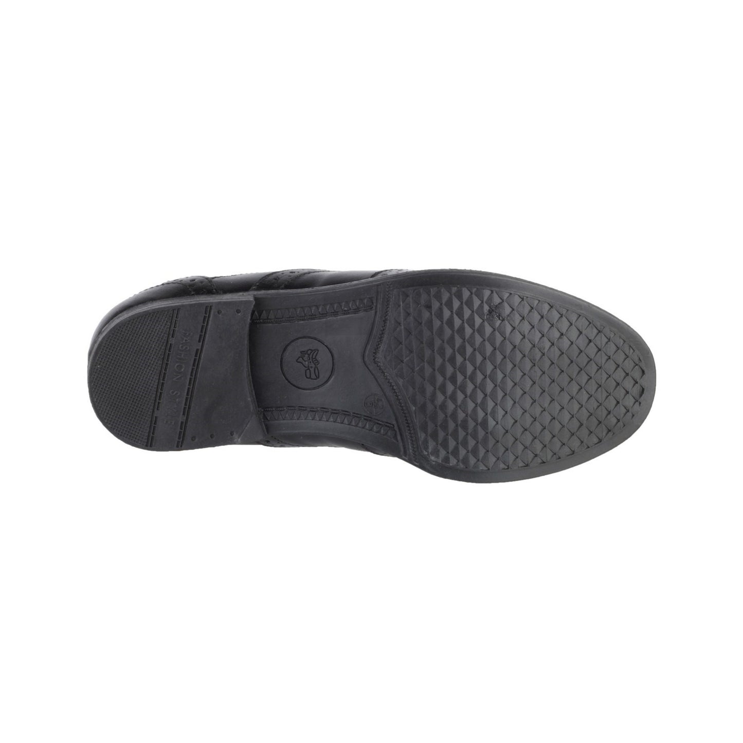 Amblers Oxford Brogue Mens Formal Shoes Black Sizes 6-12 Leather Upper & Lining