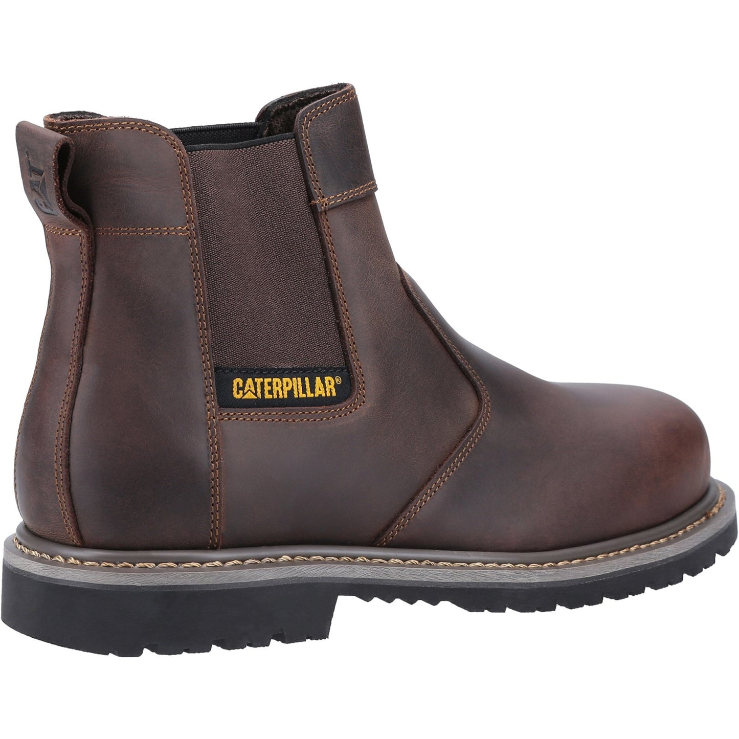 CAT Powerplant Dealer Safety Work Boots Brown Leather Chelsea 6-13 Caterpillar