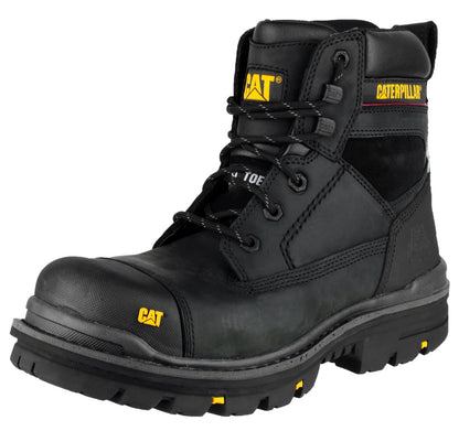 CAT Caterpiller Gravel Safety Work Boots Black 6-13 S3 Toecap Midsole Scuff Cap
