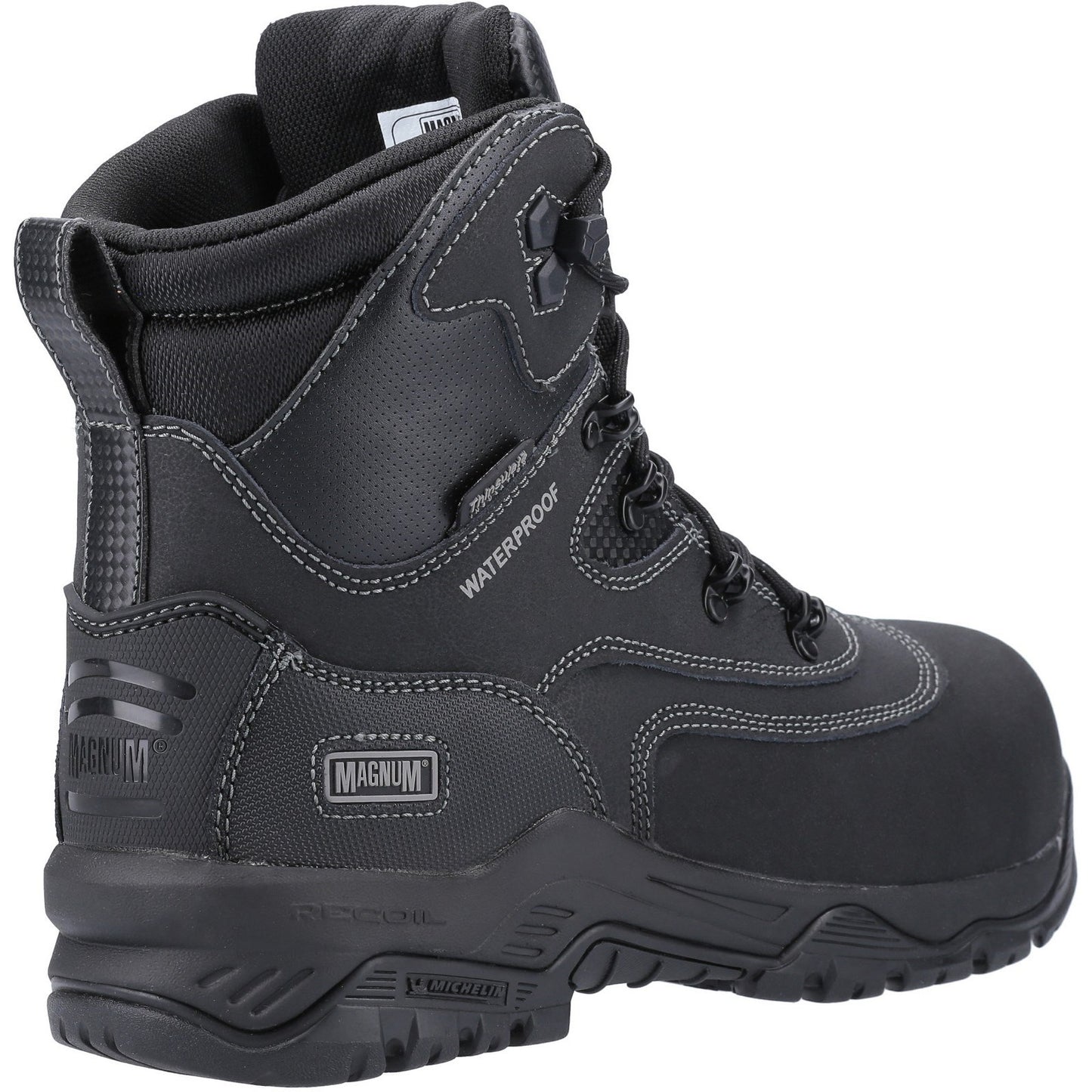 Magnum Broadside 8.0 Safety Work Boots Black Waterproof Ortholite 5-13 Composite