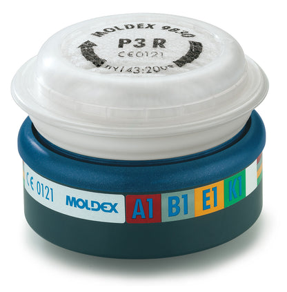 Moldex Half Mask with ABEK1 & P3 Filters Easylock System 9030 7300 9400 Set