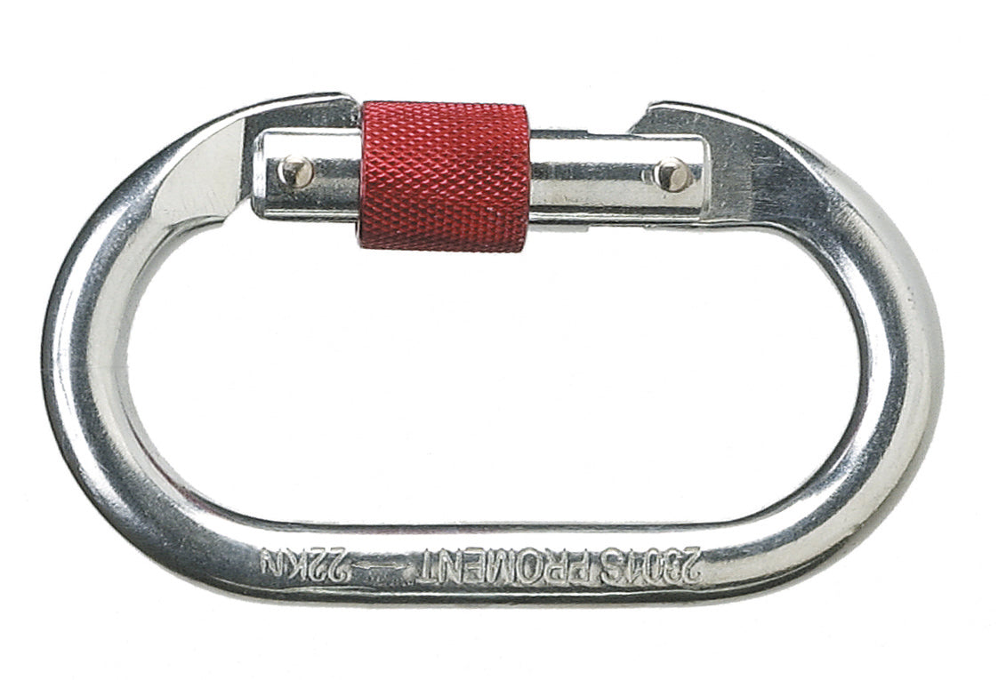 Screw Lock Karabiner Steel 17mm Carabiner Fall Arrest Scaffolders