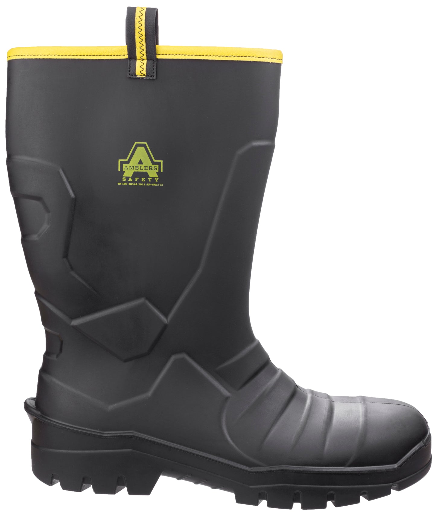 Amblers Safety Rigger Style Welly Black 3-12 AS1008 Waterproof Work Boots S5