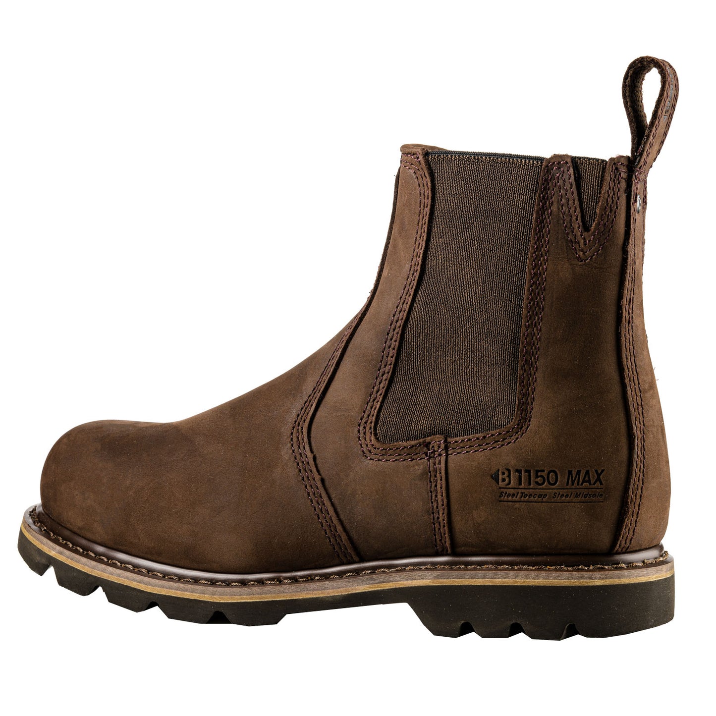 BuckBootz Buckler B1150 Dealer Safety Work Boot Chocolate Brown