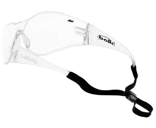 Bolle Bandido Safety Glasses Specs Clear Lens Free Neck Cord BOBANCI