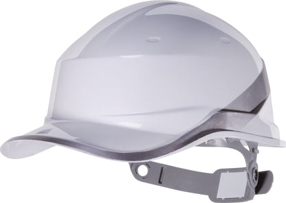 Venitex Hard Hat Safety Helmet White Hi Viz Band Textile Cradle EN397