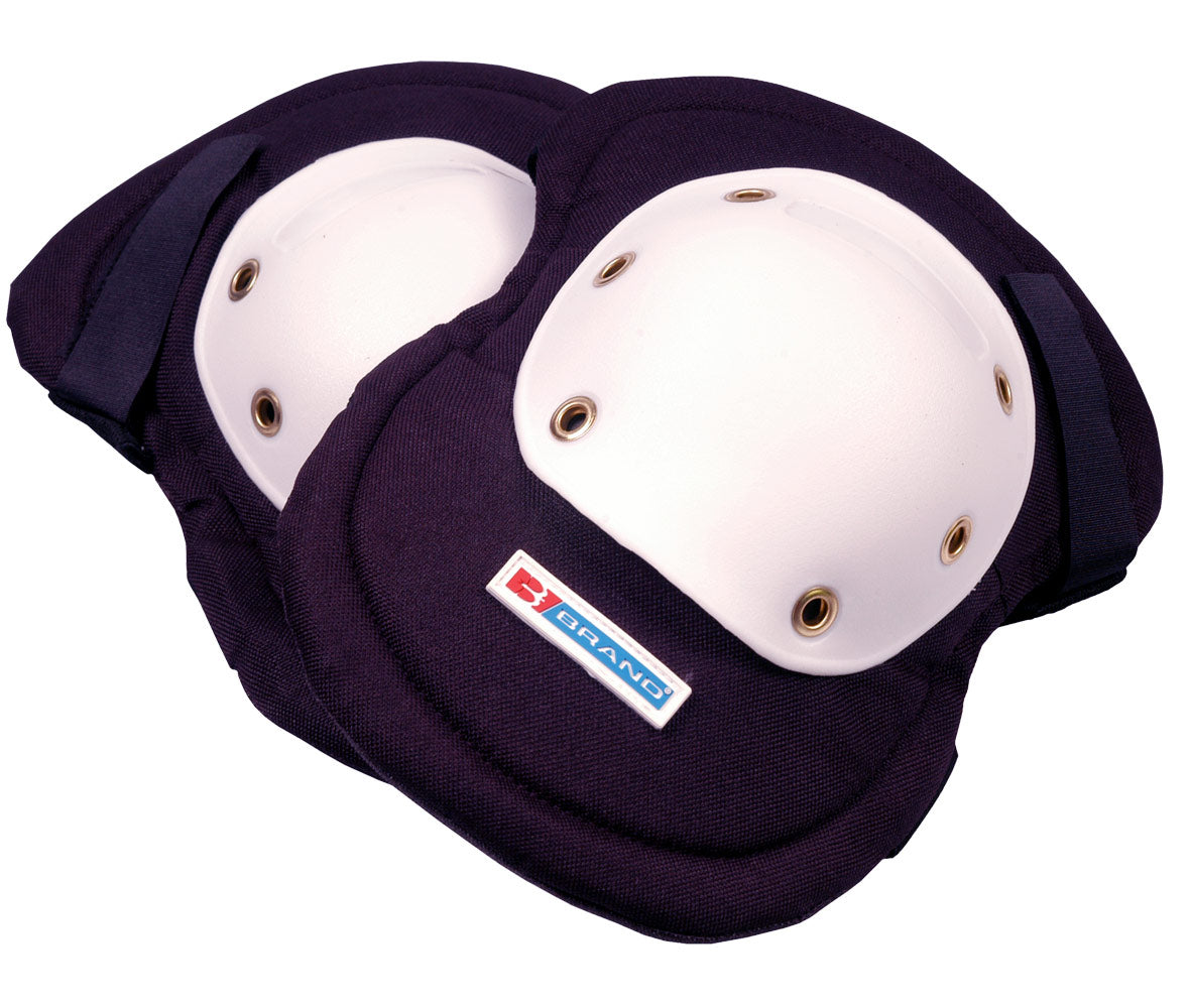 Riveted Cap Knee Pads Elasticated Hook Eye Fastening Pair Gardening BBKP02