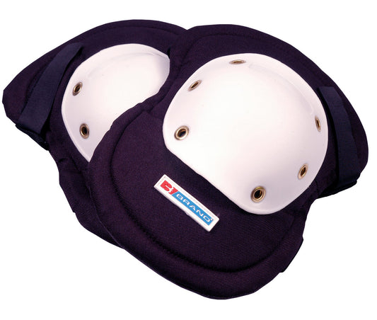 Riveted Cap Knee Pads Elasticated Hook Eye Fastening Pair Gardening BBKP02