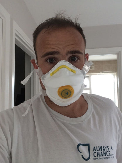 P3 Valved Dust Mask 5 Pack Respirator Disposable BBP3VN Fumes Welding Elasticate