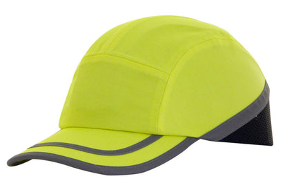 B Brand Safety Baseball Bump Cap Orange or Yellow with Navy EN812 Hi Viz BBSBC