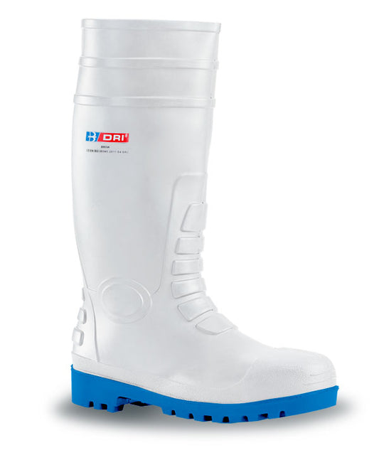 White Safety Wellies PVC/Nitrile Wellington Boots S4 SRC Waterproof Steel Toecap