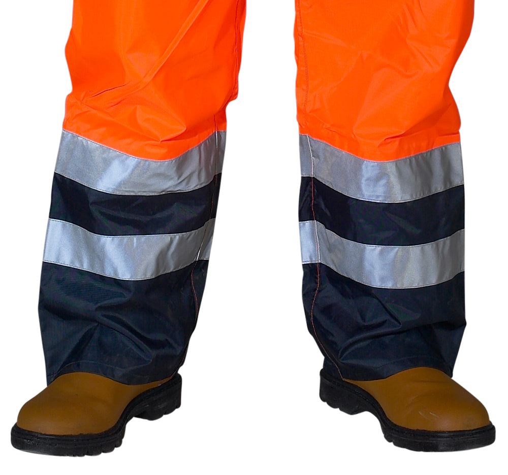 Be Seen Belfry Weatherproof Breathable Hi Viz Trousers EN471 Two Tone S-XXXL