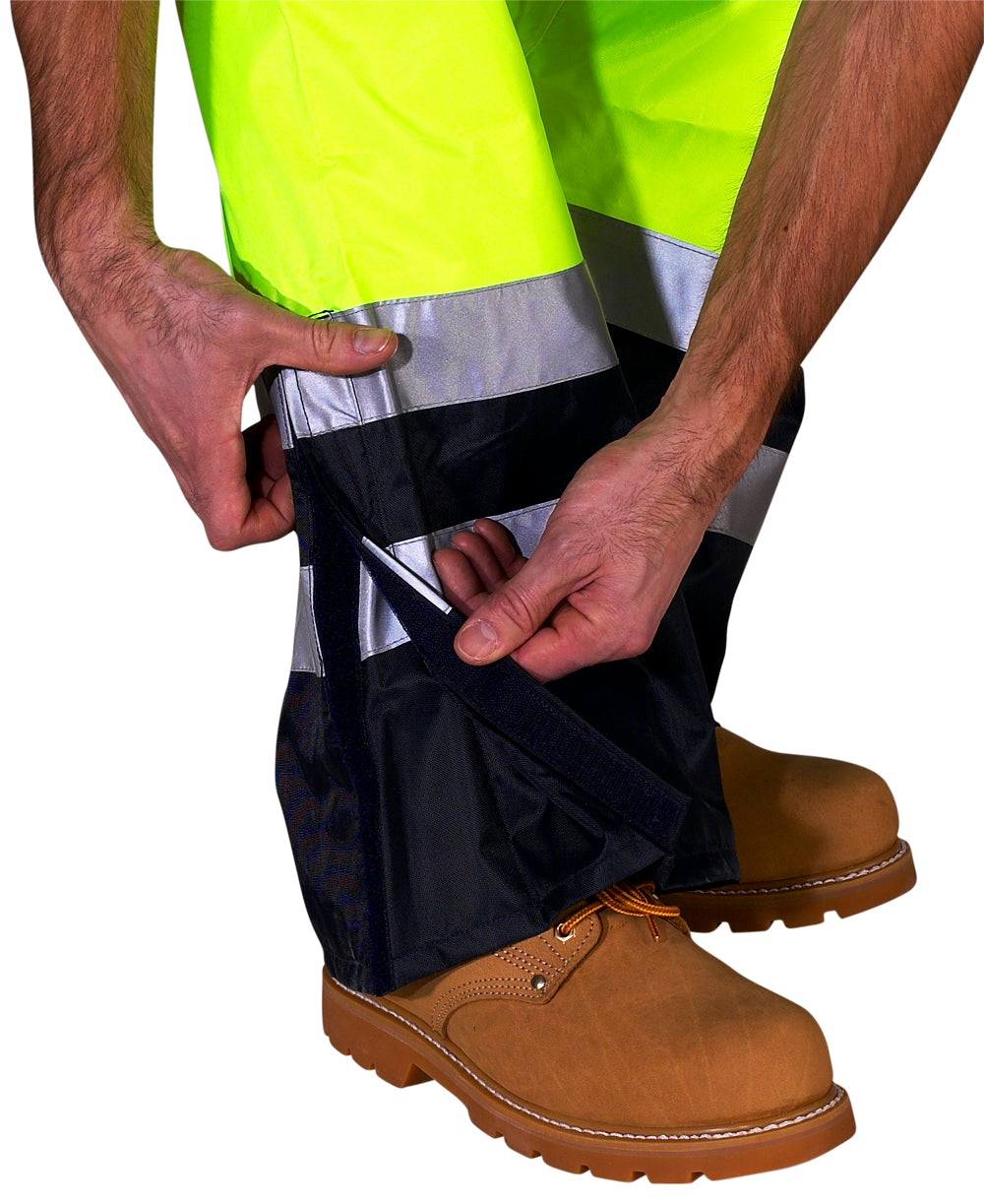 Be Seen Belfry Weatherproof Breathable Hi Viz Trousers EN471 Two Tone S-XXXL