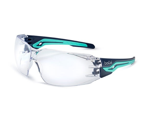 (LL) Bolle Silex Safety Glasses Specs Clear Flexi Eye Protection EN166 FT Pair