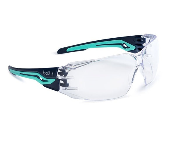 (LL) Bolle Silex Safety Glasses Specs Clear Flexi Eye Protection EN166 FT Pair