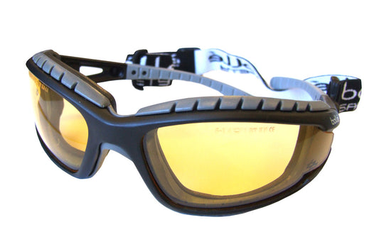 Bolle Tracker Safety Specs Glasses Yellow Lens 10 Pair Pack with Neck cords
