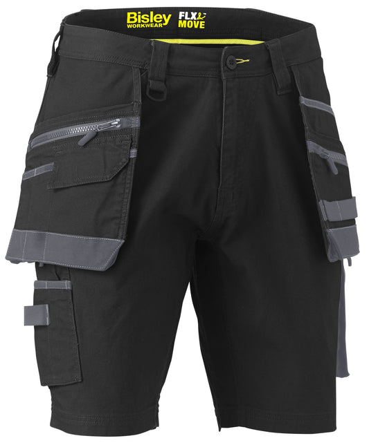 Bisley FLX & MOVE™ Stretch Utility Holster Pocket Shorts Black UKSHC1336