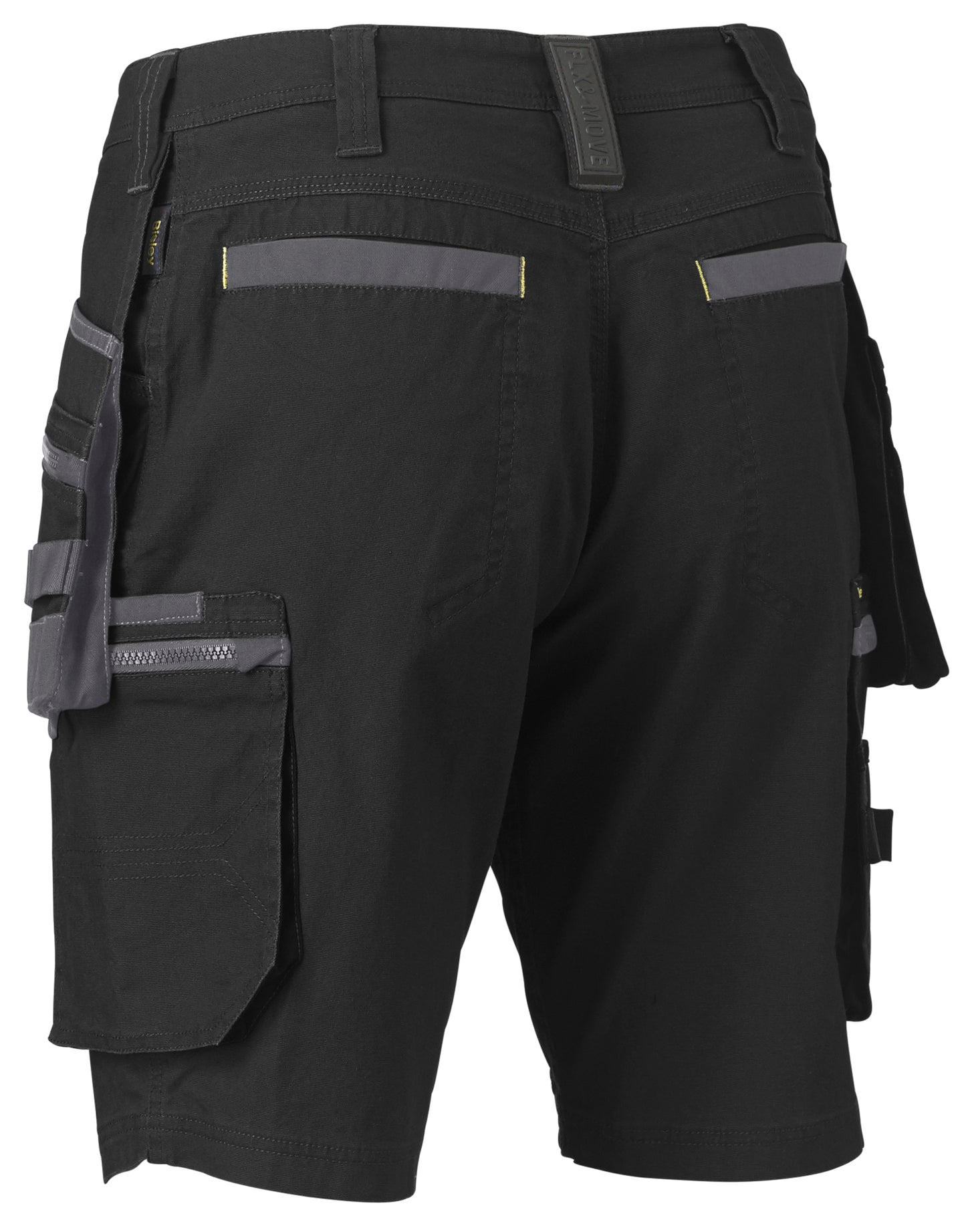 Bisley FLX & MOVE™ Stretch Utility Holster Pocket Shorts Black UKSHC1336