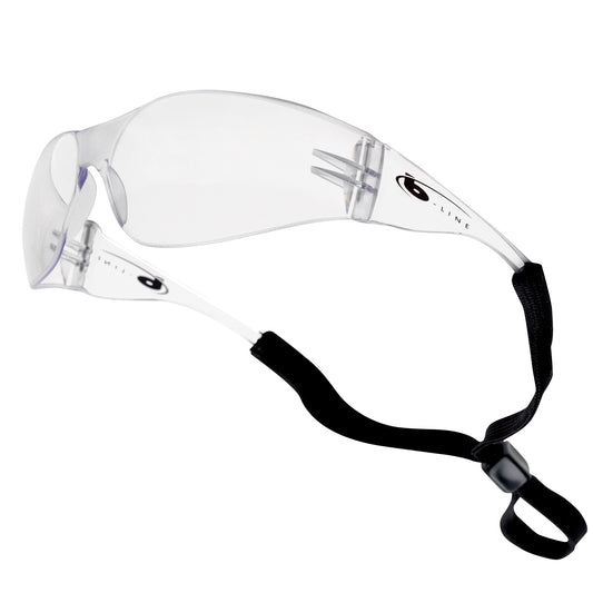 Bolle B-Line Safety Specs Lightweight Glasses Clear Smoked Lens with Neck Cord