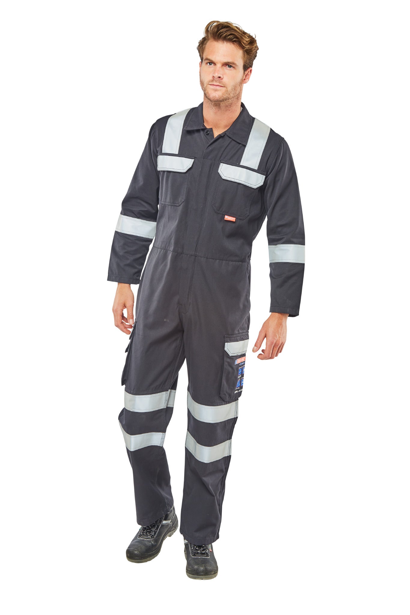 Click ARC Compliant Fire Retardant Overalls Navy Coverall Anti-Static 38"- 54"