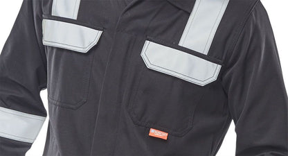 Click ARC Compliant Fire Retardant Overalls Navy Coverall Anti-Static 38"- 54"