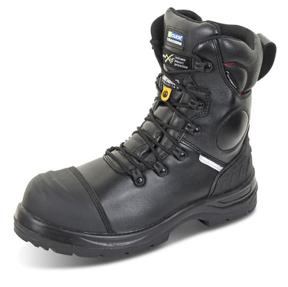 Click CF67 Trencher Safety Work Boots High Leg YKK Zip Side Poron ESD S3 3-14