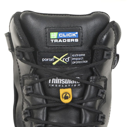 Click CF67 Trencher Safety Work Boots High Leg YKK Zip Side Poron ESD S3 3-14