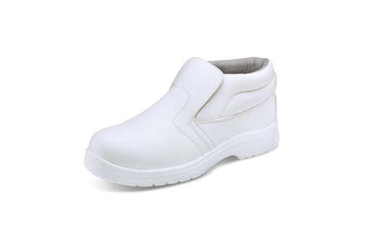 Click White Slip On Safety Work Boots Catering Medical Machine Washable 3-13