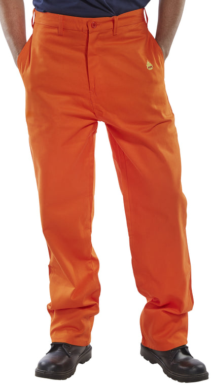 Fire Retardant Work Trousers 300g Cotton ISO11612 A1 B1 C1 ISO11611 Class 2 A1
