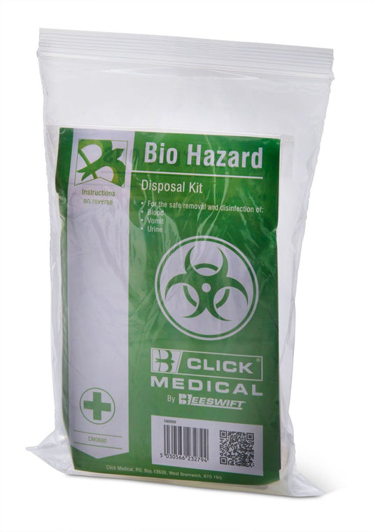 Biohazard Single Use Body Fluid Spill Kit Wipes Spray Apron CM0660 Blood Vomit