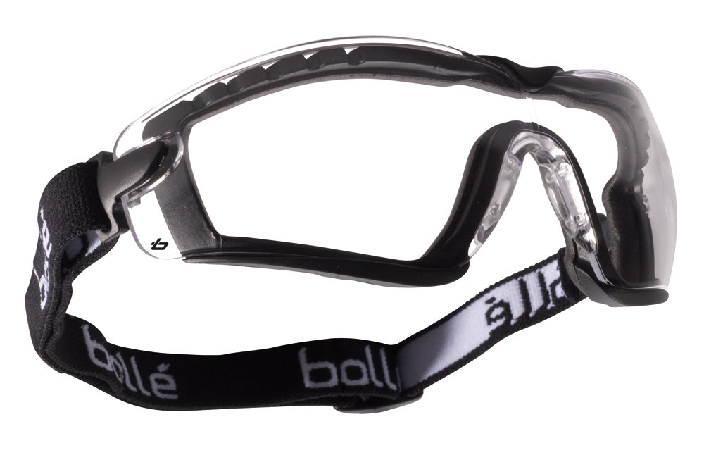 Bolle Cobra Safety Glasses Goggles Clear Lens FREE Storage Pouch