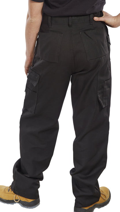 Click Premium Multipocket Work Trousers Knee Pad Holster Pockets Blue or Black