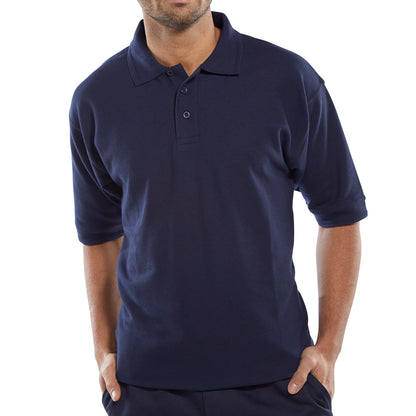 Click Premium Pique Polo Shirt Unisex Navy