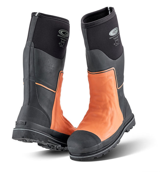 Grubs Boots - Chainamic Chainsaw Safety Wellington Boot - Orange - Sizes 6-13