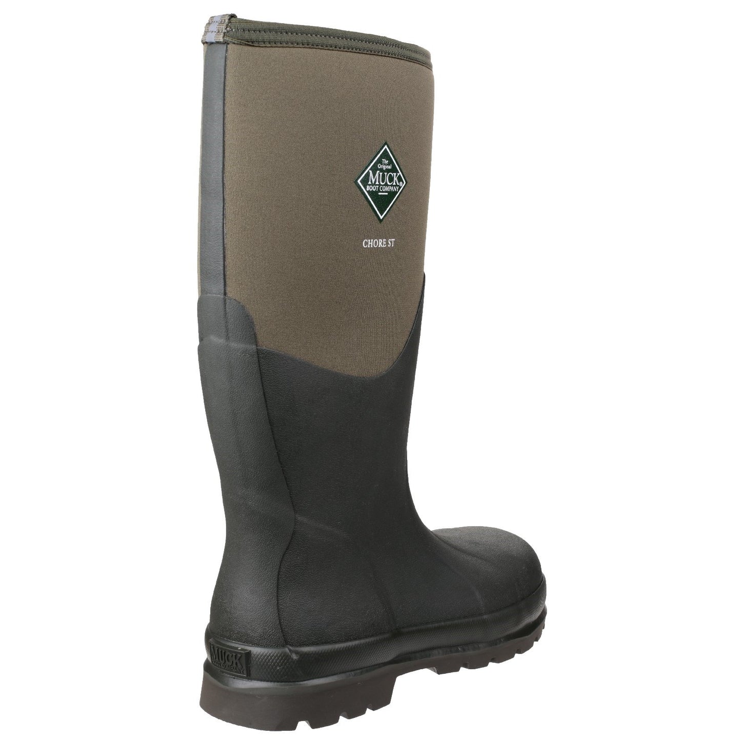 Muckboot Chore Steel Safety Welly Wellington Boots Moss Green