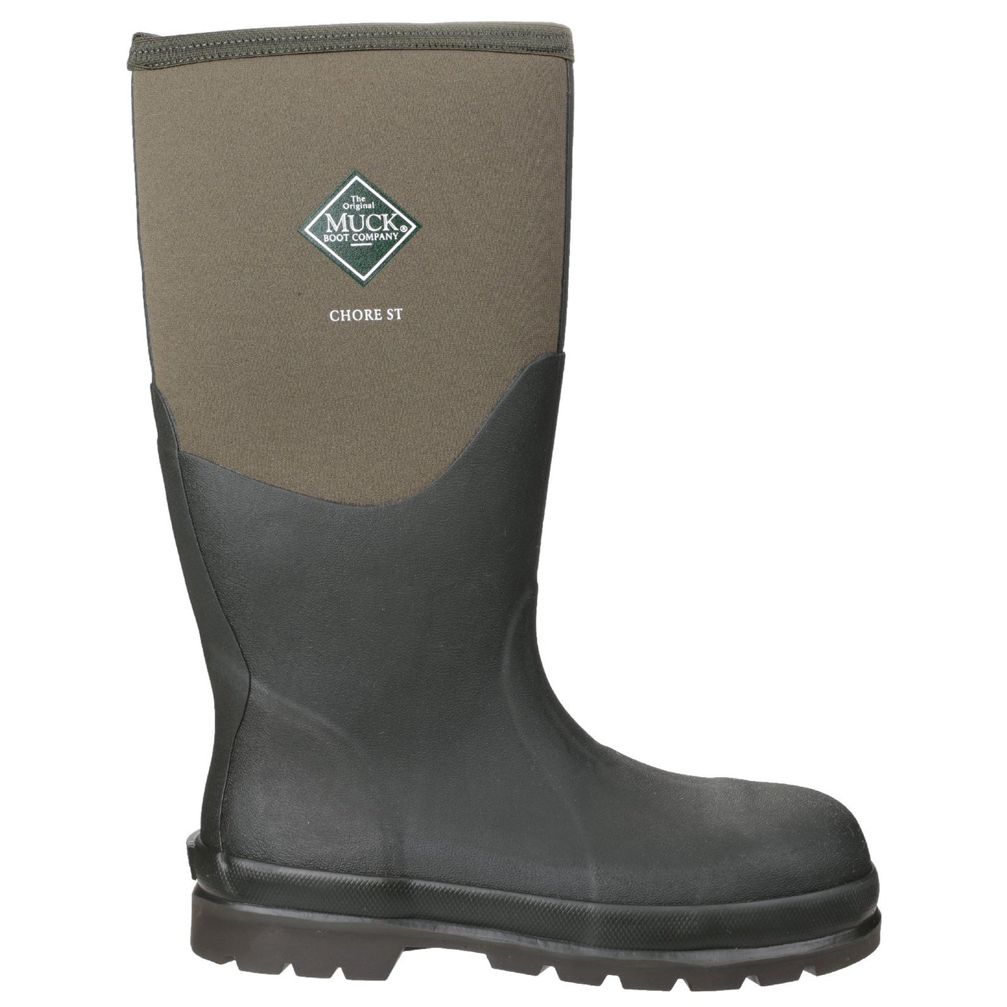 Muckboot Chore Steel Safety Welly Wellington Boots Moss Green