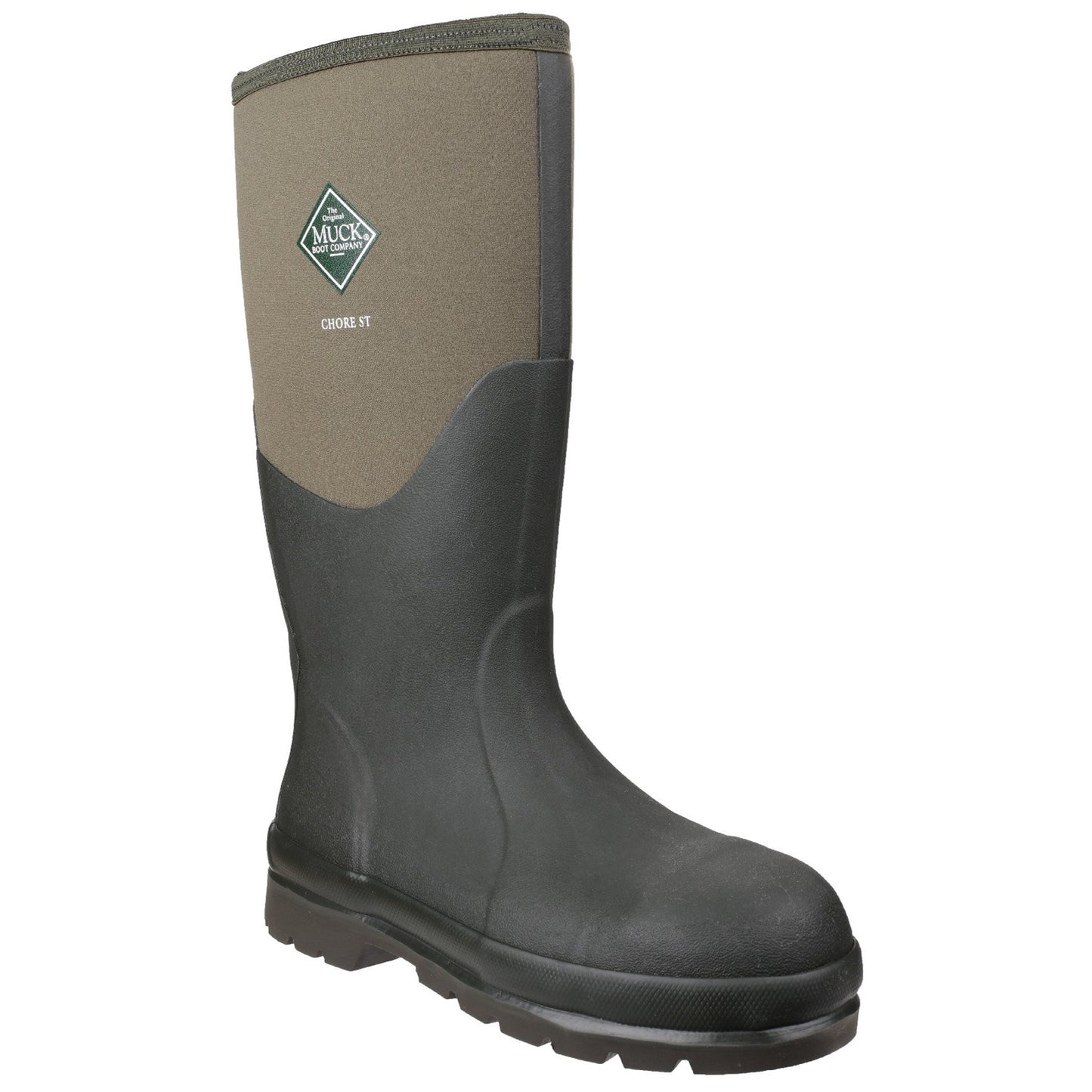 Muckboot Chore Steel Safety Welly Wellington Boots Moss Green