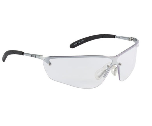Bolle Silium II Safety Specs Glasses Clear Lens Metal Frame